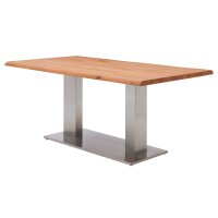 Interliving Esszimmer Serie 5116 – Esstisch Eiche natur & Edelstahl - ca. 180 x 100 cm