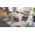 Interliving Esszimmer Serie 5116 – Esstisch Eiche natur & Edelstahl - ca. 180 x 100 cm