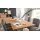 Interliving Esszimmer Serie 5116 – Esstisch Eiche natur & Edelstahl - ca. 180 x 100 cm