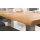 Interliving Esszimmer Serie 5116 – Esstisch Eiche natur & Edelstahl - ca. 180 x 100 cm