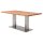 Interliving Esszimmer Serie 5116 – Esstisch Eiche natur & Edelstahl - ca. 180 x 100 cm