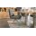Interliving Esszimmer Serie 5116 – Polsterstuhl grauer Materialmix Leder & Cord Fo-Sh, Edelstahlgestell F38-FIX