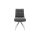 Interliving Esszimmer Serie 5116 – Polsterstuhl grauer Materialmix Leder & Cord Fo-Sh, Edelstahlgestell F38-FIX