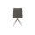 Interliving Esszimmer Serie 5116 – Polsterstuhl grauer Materialmix Leder & Cord Fo-Sh, Edelstahlgestell F38-FIX