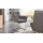 Interliving Esszimmer Serie 5116 – Armlehn-Schwingstuhl grauer Materialmix Leder & Cord Fo-Sh, Edelstahlgestell F3