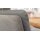 Interliving Esszimmer Serie 5116 – Armlehn-Schwingstuhl grauer Materialmix Leder & Cord Fo-Sh, Edelstahlgestell F3
