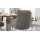 Interliving Esszimmer Serie 5116 – Armlehn-Schwingstuhl grauer Materialmix Leder & Cord Fo-Sh, Edelstahlgestell F3
