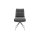 Interliving Esszimmer Serie 5116 – Polsterstuhl mit Drehfunktion grauer Materialmix Leder & Cord Fo-Sh, Edelstahlgestell F38-R