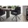 Interliving Esszimmer Serie 5116 – Armlehnstuhl mit Drehfunktion carbonschwarzer Materialmix Mikrofaser & Cord Ni-Co, schwarzes Gestell F37