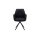 Interliving Esszimmer Serie 5116 – Armlehnstuhl mit Drehfunktion carbonschwarzer Materialmix Mikrofaser & Cord Ni-Co, schwarzes Gestell F37