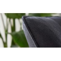 Interliving Esszimmer Serie 5116 – Polsterstuhl mit Drehfunktion carbonschwarze Mikrofaser Night & schwarzes Gestell F37