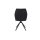 Interliving Esszimmer Serie 5116 – Polsterstuhl mit Drehfunktion carbonschwarze Mikrofaser Night & schwarzes Gestell F37