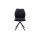 Interliving Esszimmer Serie 5116 – Polsterstuhl mit Drehfunktion carbonschwarze Mikrofaser Night & schwarzes Gestell F37