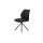 Interliving Esszimmer Serie 5116 – Polsterstuhl mit Drehfunktion carbonschwarze Mikrofaser Night & schwarzes Gestell F37