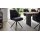 Interliving Esszimmer Serie 5116 – Polsterstuhl carbonschwarze Mikrofaser Night & schwarzes Gestell F37