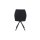 Interliving Esszimmer Serie 5116 – Polsterstuhl carbonschwarze Mikrofaser Night & schwarzes Gestell F37
