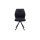 Interliving Esszimmer Serie 5116 – Polsterstuhl carbonschwarze Mikrofaser Night & schwarzes Gestell F37