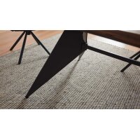 Interliving Esszimmer Serie 5116 – Esstisch Mooreiche & schwarzer Stahl - ca. 180 x 100 cm