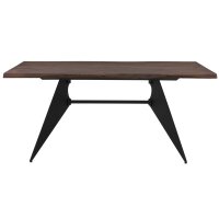 Interliving Esszimmer Serie 5116 – Esstisch Mooreiche & schwarzer Stahl - ca. 180 x 100 cm
