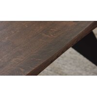 Interliving Esszimmer Serie 5116 – Esstisch Mooreiche & schwarzer Stahl - ca. 180 x 100 cm