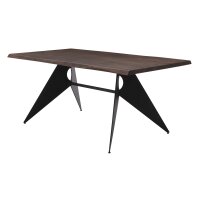 Interliving Esszimmer Serie 5116 – Esstisch Mooreiche & schwarzer Stahl - ca. 180 x 100 cm