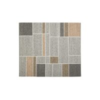 Interliving Teppich Serie B-8002 Grau & Haselnuss - ca. 90 x 350 cm