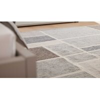 Interliving Teppich Serie B-8002 Grau & Hellgrau -...