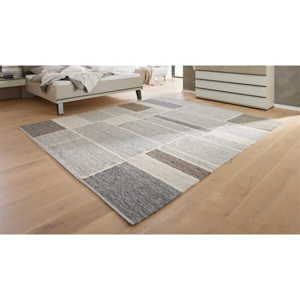 Interliving Teppich Serie B-8002 Grau & Hellgrau - ca. 200 x 290 cm