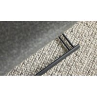 Interliving Esszimmer Serie 5119 - Schwingstuhl olivfarbener Bezug Havanna & anthrazitfarbenes Metall