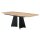 Interliving Esszimmer Serie 5119 - Esstisch helle Eiche rustico & anthrazitfarbenes Metall - ca. 220 x 110 cm