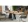 Interliving Esszimmer Serie 5119 - Esstisch helle Eiche rustico & anthrazitfarbenes Metall - ca. 220 x 110 cm