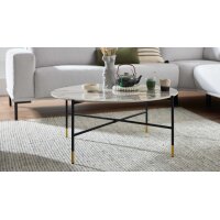 Interliving Couchtisch Serie 6221 marmorfarbene Keramik...