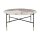 Interliving Couchtisch Serie 6221 marmorfarbene Keramik Calcatta & schwarzer Stahl - Durchmesser ca. 94 cm