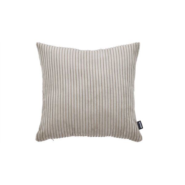 done.® Kissenhülle Cushion Zoom taupefarbener Cordbezug - ca. 60 x 60 cm