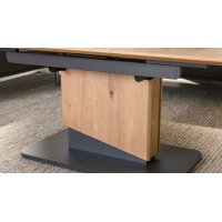 Interliving Couchtisch Serie 6223 - Couchtisch Wildeiche & Graphitschwarz - ca. 120 x 70 cm