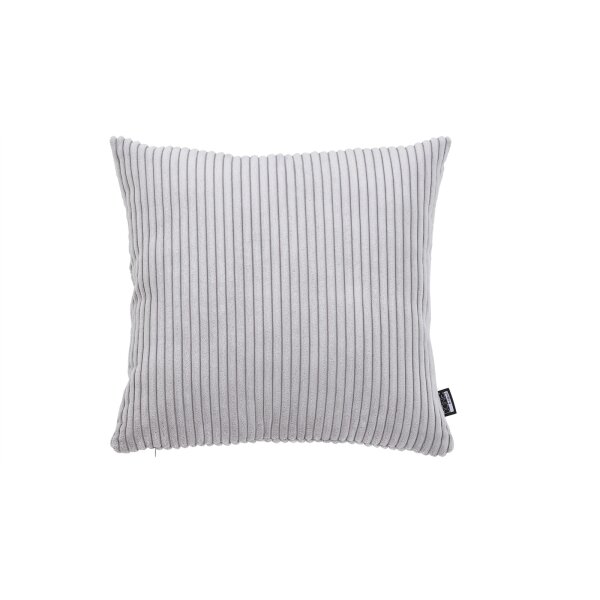 done.® Kissenhülle Cushion Zoom silberfarbener Cordbezug - ca. 60 x 60 cm