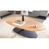 Interliving Couchtisch Serie 6225 - Couchtisch Anthrazit & Wildeiche - ca. 123 x 69 cm
