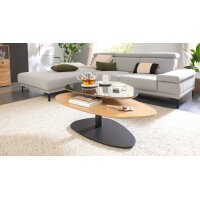 Interliving Couchtisch Serie 6225 - Couchtisch Anthrazit & Wildeiche - ca. 123 x 69 cm
