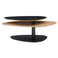 Interliving Couchtisch Serie 6225 - Couchtisch Anthrazit & Wildeiche - ca. 123 x 69 cm