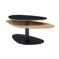Interliving Couchtisch Serie 6225 - Couchtisch Anthrazit & Wildeiche - ca. 123 x 69 cm