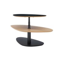 Interliving Couchtisch Serie 6225 - Couchtisch Anthrazit & Wildeiche - ca. 123 x 69 cm