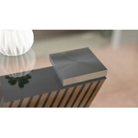Interliving Couchtisch Serie 6226 - Couchtisch graues Parsolglas & Wildeiche - ca. 110 x 65 cm