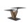 Interliving Couchtisch Serie 6226 - Couchtisch graues Parsolglas & Wildeiche - ca. 110 x 65 cm