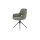 Interliving Esszimmer Serie 5605 – Armlehnstuhl mit Drehfunktion waldgrüner Cord Rebel & schwarzes Eisen