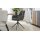 Interliving Esszimmer Serie 5605 – Armlehnstuhl mit Dreh- und Rückholfunktion anthrazitfarbener Cord Rebel & schwarzes Eisen
