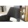 Interliving Esszimmer Serie 5605 – Armlehnstuhl mit Dreh- und Rückholfunktion anthrazitfarbener Cord Rebel & schwarzes Eisen