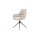 Interliving Esszimmer Serie 5605 – Armlehnstuhl mit Dreh- und Rückholfunktion ecrufarbener Cord Rebel & schwarzes Eisen