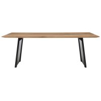 Interliving Esszimmer Serie 5605 – Esstisch Charakter-Eiche & Schwarz - ca. 180 x 100 cm