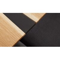 Interliving Esszimmer Serie 5605 – Esstisch Charakter-Eiche & Schwarz - ca. 180 x 100 cm