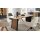 Interliving Esszimmer Serie 5605 – Esstisch Charakter-Eiche & Schwarz - ca. 180 x 100 cm